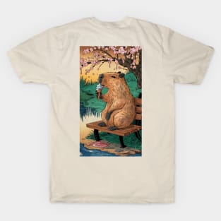 Capybara Eating Ice Cream T-Shirt